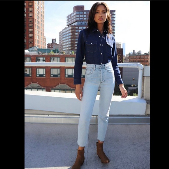 Aritzia Arlo High Rise Straight Jeans - Picture 1 of 8